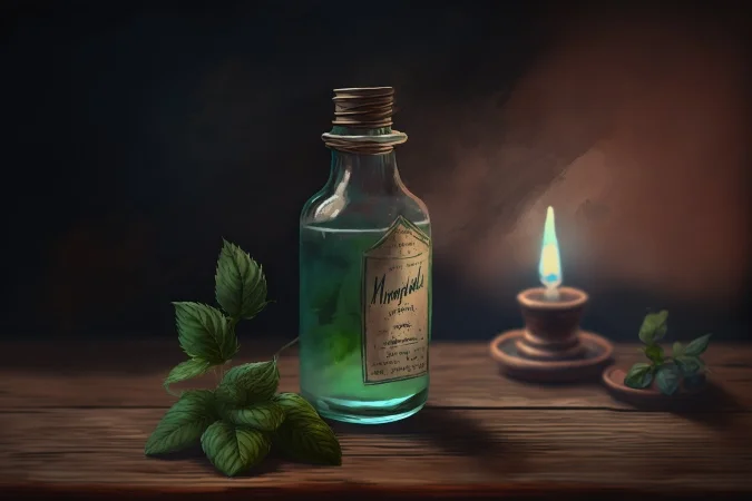 Huile essentielle de menthe poivrée