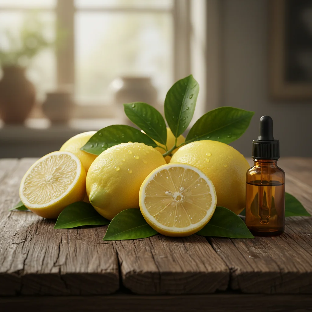Huile Essentielle de Citron : Concentration et Air Purifié