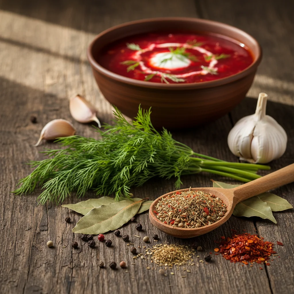 Mélange d'épices pour Bortsch : Secrets d'un assaisonnement parfait