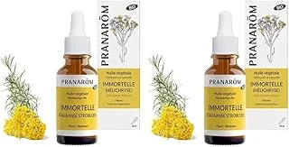 Pranarôm Huile Végétale Immortelle Bio Helichryse Italienne Sommité Fleurie 30 ml (Lot de 2)