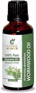 Wormwood Oil (Artemisia Absinthium) Essential Oil 100% Pure Natural Undiluted Uncut Therapeutic Grade Oil 0.51 Fl.OZ