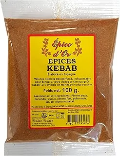 Epices Kebab 100g - Epice d'Or, Un Assaisonnement Savoureux 100% Naturel, Végétal et Sans Additifs